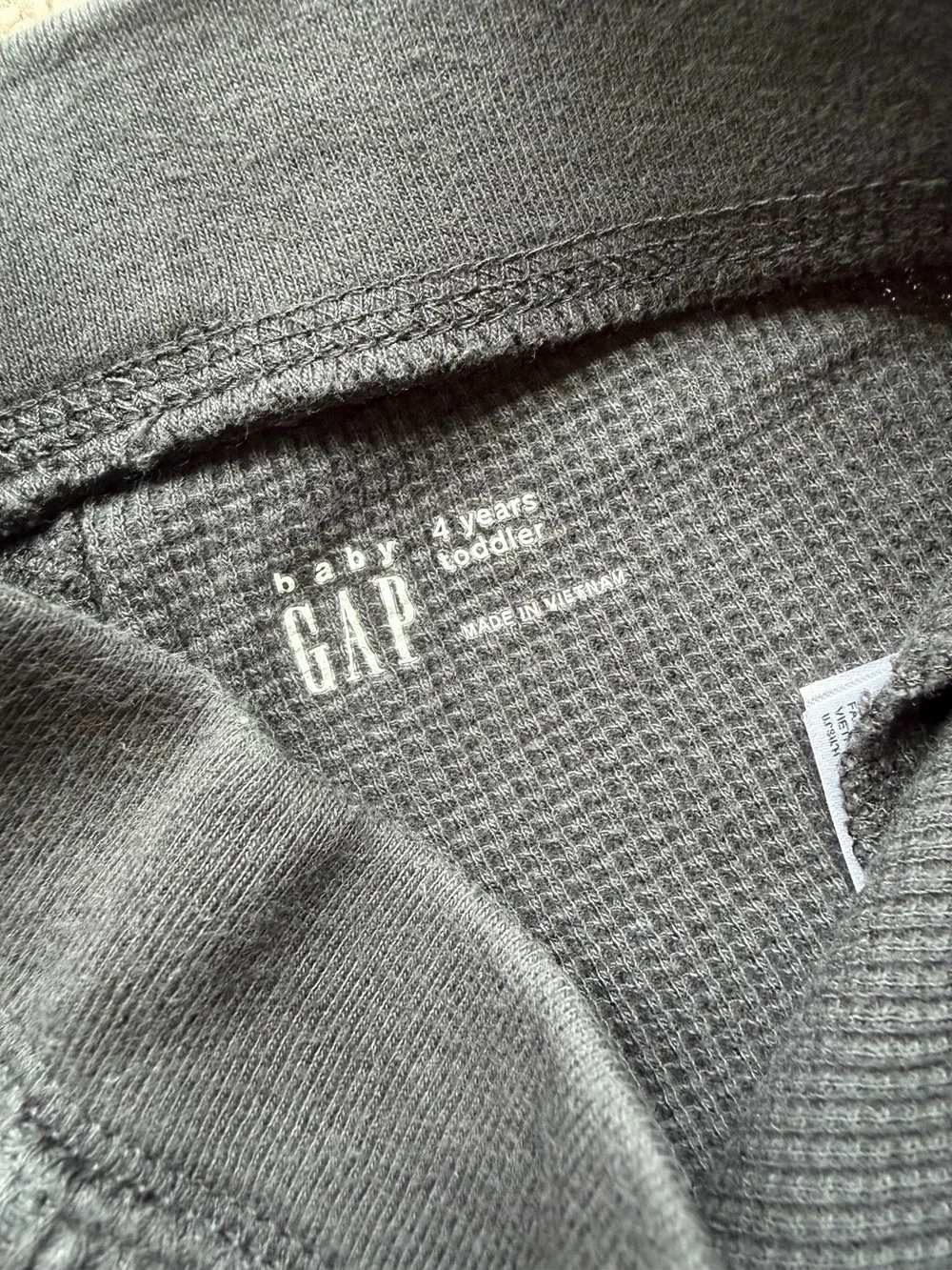 GAP Black Waffle-Knit Joggers for Kids